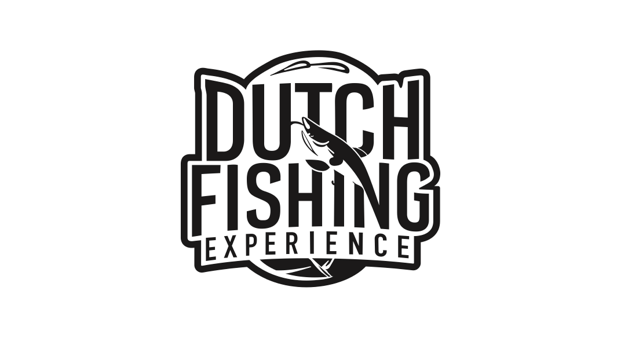 Tekening van een snoek met de tekst "DUTCH" erboven.